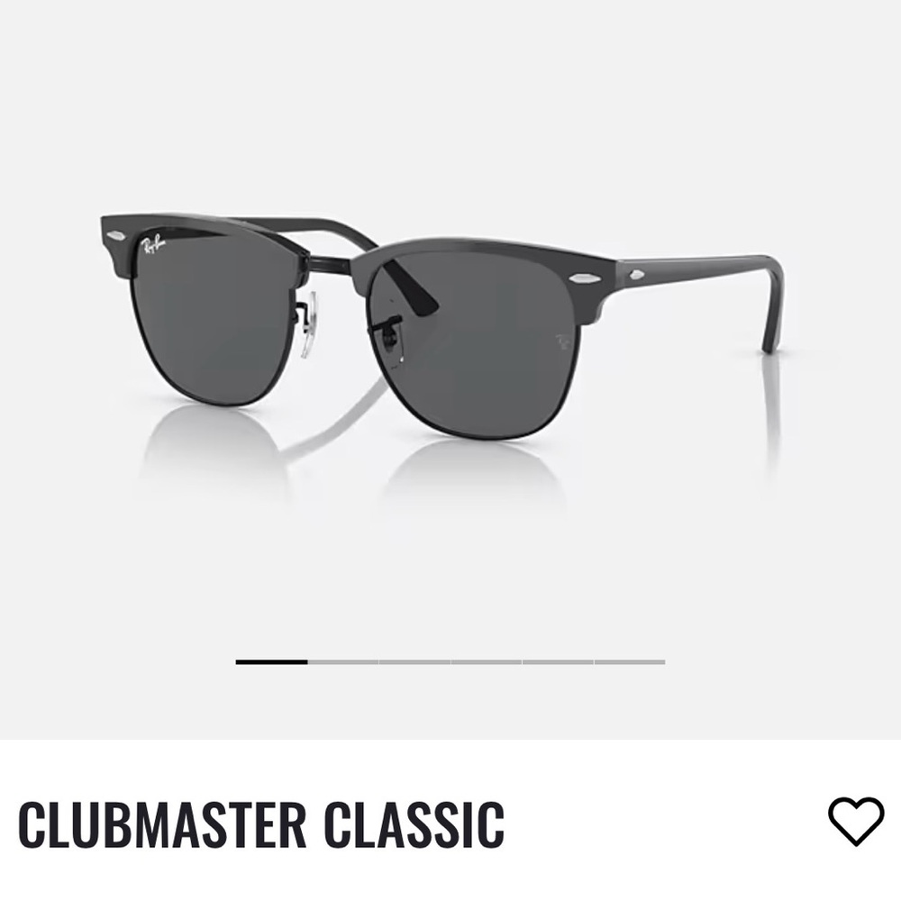 Ray-Ban Black and Grey Clubmaster sunglasses